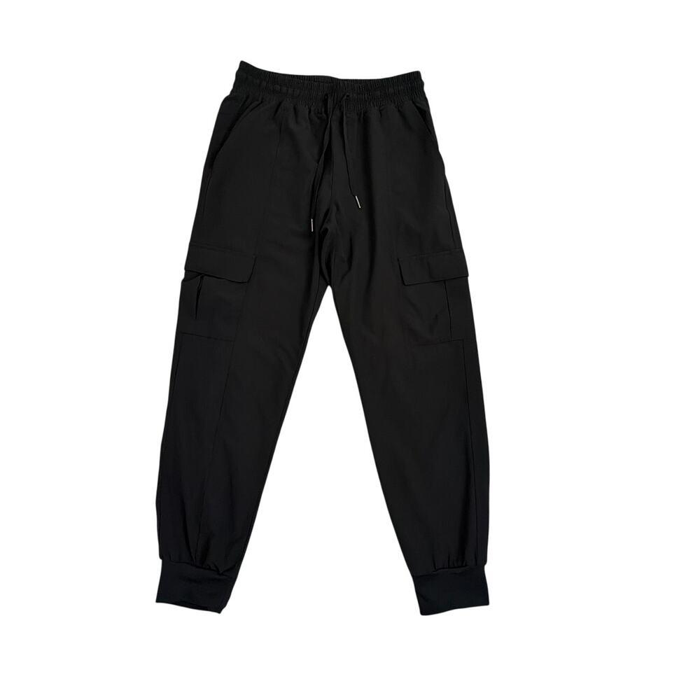 Libin Cargo Joggers Lightweight Quick Dry Black Pants Athletic Lounge Size Small